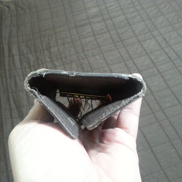 Vintage LV Louis Vuitton Damier Ebeine Key Holder Case  Unisex Men's Women's - Picture 9 of 16